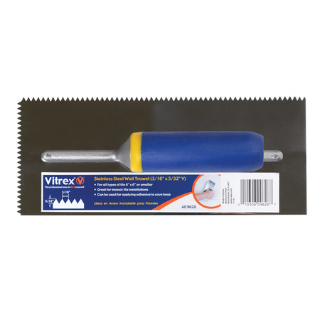 VITREX V NOTCH TROWEL 4.5X11"" 49917